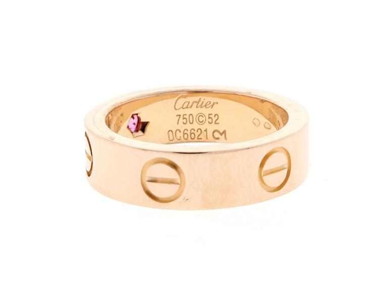 cartier serial number love ring